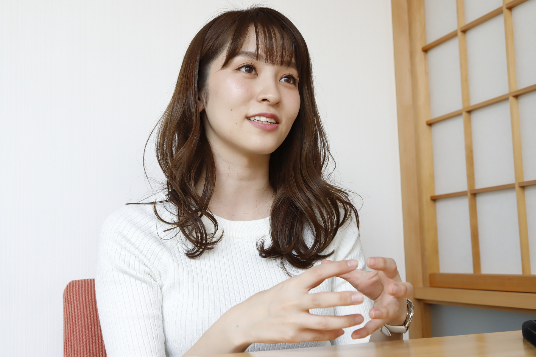 佐藤真瑚様 インタビュー風景