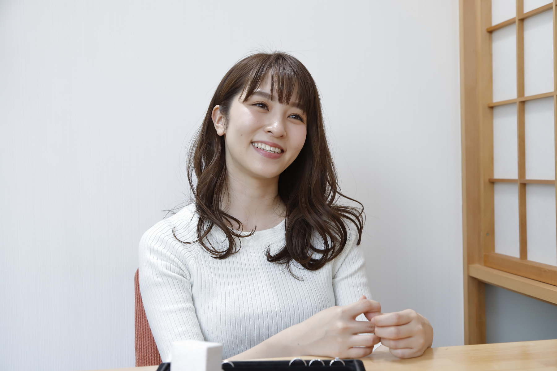 佐藤真瑚様 インタビュー風景