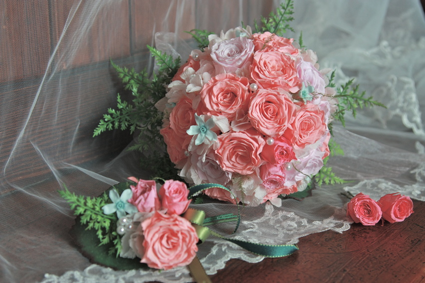 ピンクのブーケ