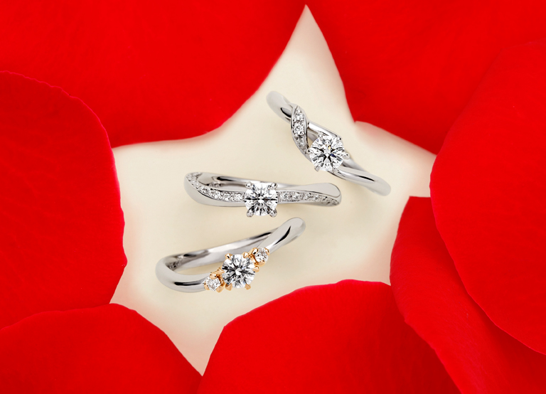 AFFLUX DIAMOND ®が留まった指輪