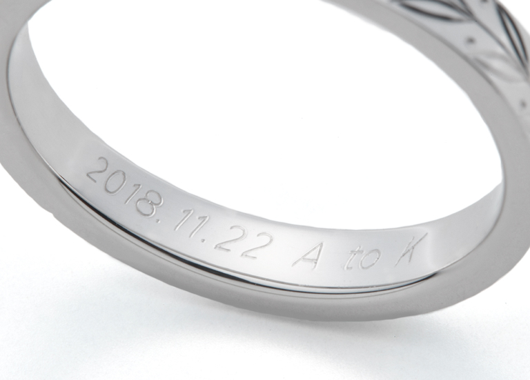 AFFLUXの結婚指輪と刻印