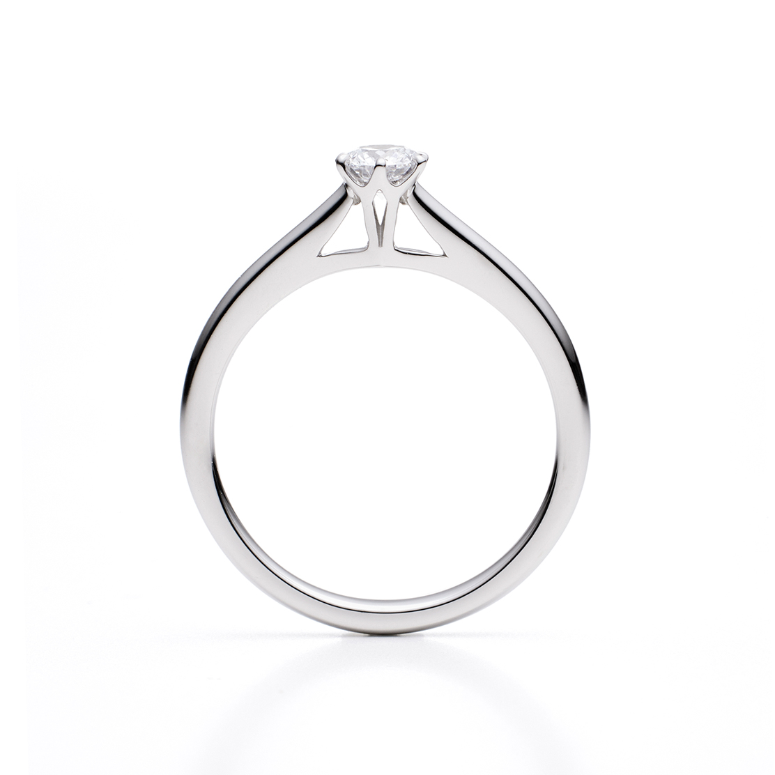 ダイヤモンドが映えるように造りこまれた横顔